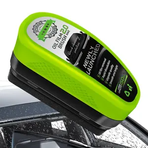 Upgraded Car Oil Film Cleaning Brush, Reusable Oil Stain Cleaner, Windshield Coating, Anti-Fog Glass Brush