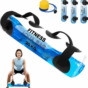Adjustable Fitness Aqua Bag | Fillable Water Weight Dumbbell, 5-30kg Portable Workout Bag for Home Gym, Travel & Small Spaces, Leak-Proof Strength Training Equipment for Squats Deadlifts & Core Workouts