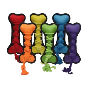 Multipet Cross-Ropes Bone - Assorted Colors 11.5"