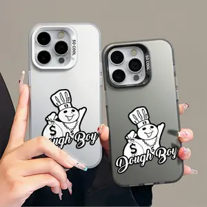 Dough Boy Aesthetic Pattern Casing For iphone17 16 15 14 13 12 11 X XS  PRO PLUS MAX Silver Gift Shockproof Protection Aesthetic Anti-Drop Protective Protector Phone Cases Shell Co, Accessories, Smartphone