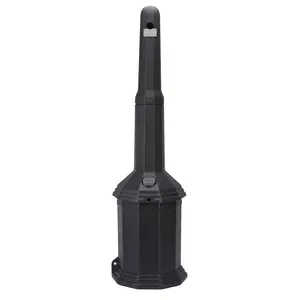 WGCTEK Cigarette Butt Disposal Smoker's Receptacle Black Durable Outdoor Use for Enhanced Safety Design