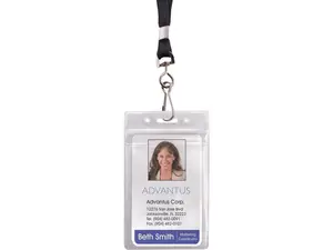 Advantus ID Holder/Lanyard Combo Pack