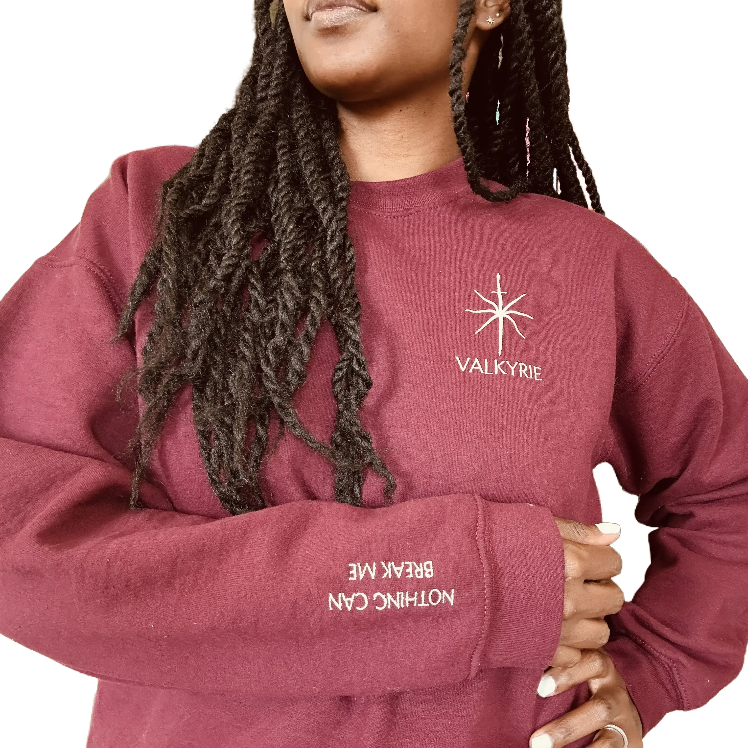Valkyrie Embroidered Sweatshirt, ACOSF Merch, Nesta Archeron Sweater, ACOTAR Merch