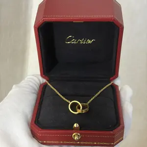 Pre-owned Cartier LOVE Bracelet 18K Yellow Gold B6027100 Small Model 2.55mm Chain Bracelet JLP020614