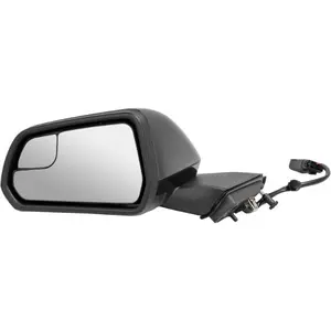 HECASA Left Power Mirror 3 Pins Compatible with 2015-2023 Ford Mustang Replacement for FO1320595 FR3Z17683H FR3Z17683LPFM FR3Z17683L Black Driver Side