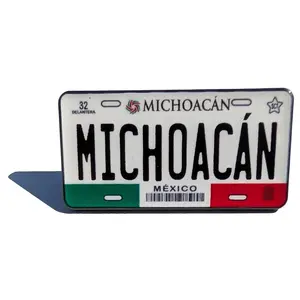 Michoacan Car Plate Pin For Caps And Clothing Enamel Badge Pin MICH Original Mexico plate Mexican #2