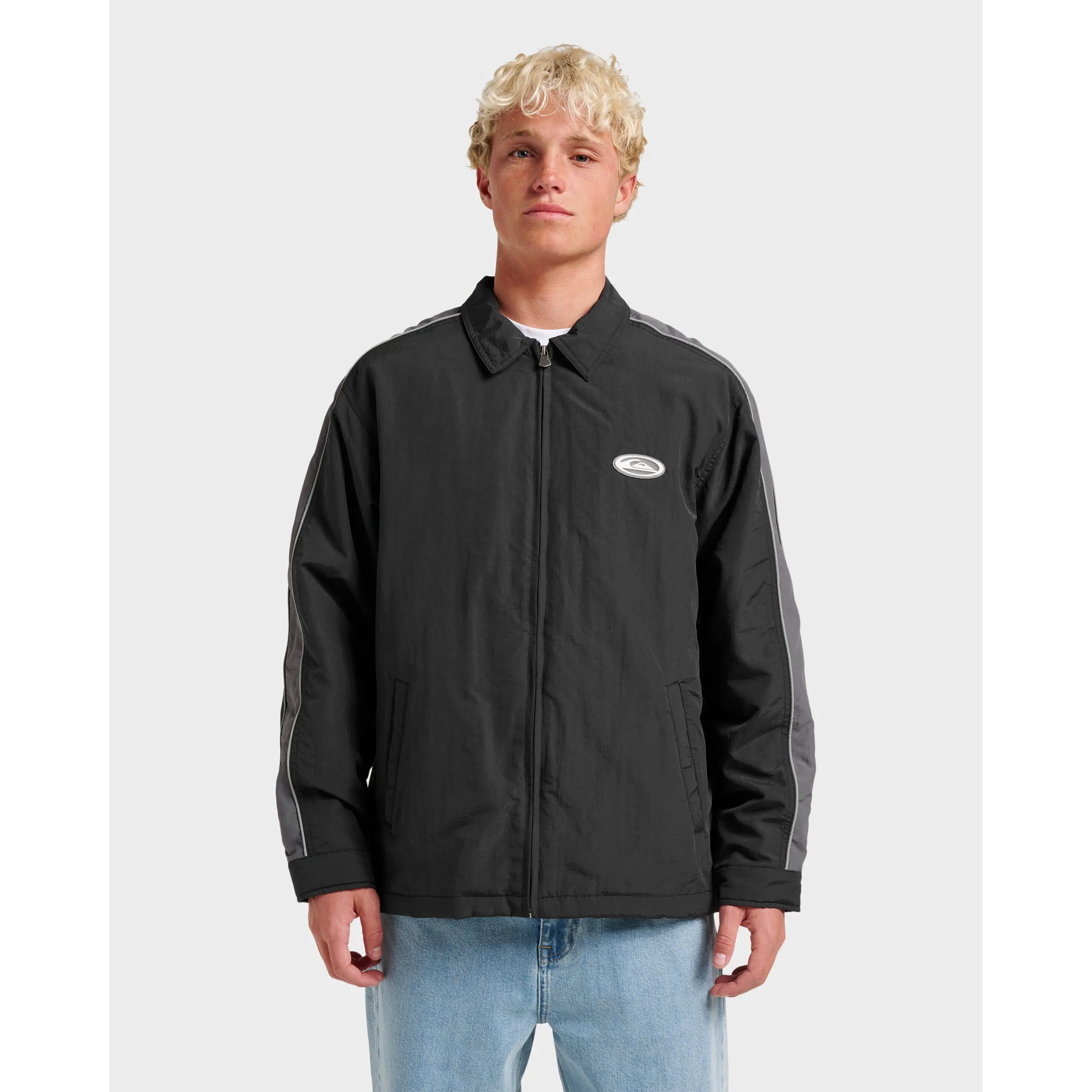 Quiksilver | Speedway Station Jacket | Chest Pocket Full-Zip | Outdoor Adventure & Casual Streetwear
