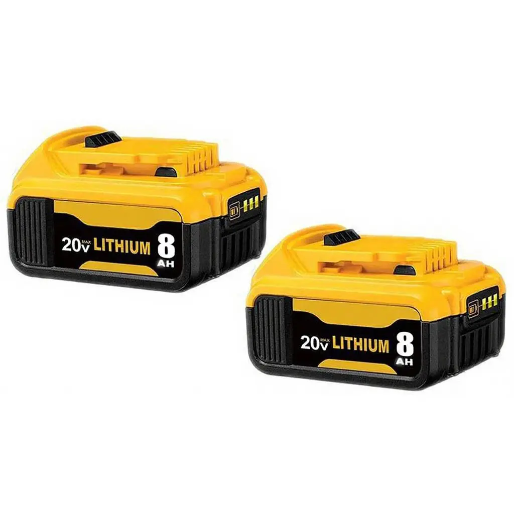 8.0Ah Battery - Compatible with 20V Lithium-ion MAX Series | Works with Dewalt DCB200, DCD/DCF/DCG/DCSSeries | Fits DCB606/DCB609/DCB612 & Cordless Tools | Christmas Stock-Up Must-Have | For DC Series Lithium Replacements
