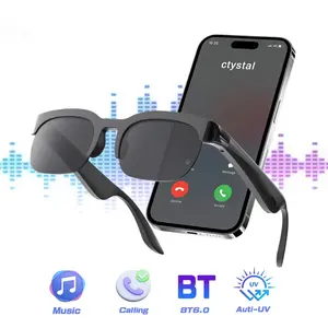 Smart Glasses,Built in Mic & Speakers,Smart Wireless Headphone Sunglasses for Men and Women,Athletic/Outdoor UV Protection,Music Playback & Hands-Free Calls,Voice Control,Unisex,Multifunctional Smart Glasses,Multifunctional Audio Sunglasses
