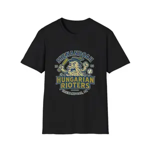 Shenandoah Hungarian Rioters Vintage T Shirt Defunct Minor League Baseball Shirt Retro Throwback Tee Shenandoah Pa Baseball Tshirt I82