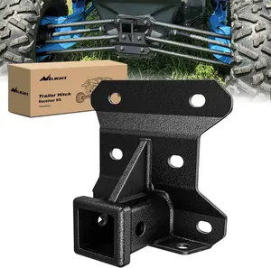 Nilight 2-Inch Rear Bumper Tow Trailer Hitch Receiver Kit, Durable, Compatible with 2017+ Can Am Maverick X3, X DS, X RS and Max Turbo Models