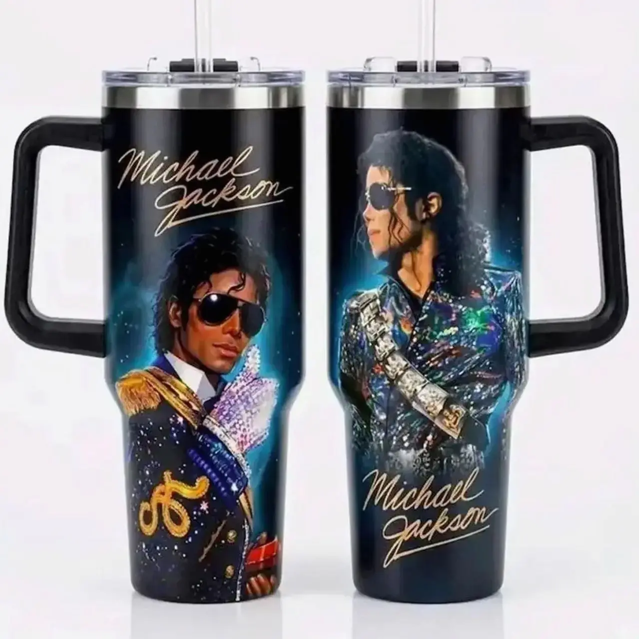 Michael Jackson Tumbler, MJ Tumbler, King of Pop Cup