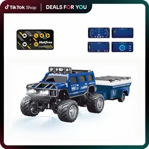 Hotfree 1/64 Mini RC Monster Truck With 2.4GHz Remote Control USB-C Rechargeable, All-Terrain Racing Car For Kids Boys & Dads, Indoor Outdoor Fun Activity, Perfect Birthday Gift, Christmas Gift