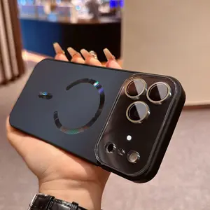 IP17promax Magnetic Charging Case for IP16promax/IP15pro/IP14/IP13 Anti-Drop Smiley Face Design Durable Gold Color Protective Cover for iPhone 16/15 Pro Max/13 phone cases iphone 17 pro max case iphone 17 phone case iphone 17 pro case