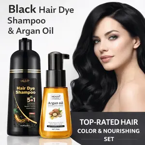 ALVP 2026  Shampoo 5 In 1 Herbal  Color Shampoo For Women & Men Covers 100% Grays Long Lasting Nourishes Scalp