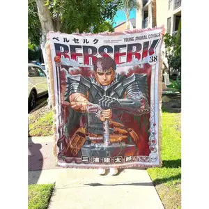 Anime Woven Blanket | Custom Wall Tapestry | Perfect Room Decor & Awesome Gift for Anime Lovers Woven Blanket Woven Blanket