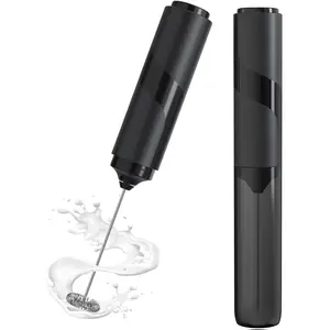 New Deal -Milk Frother Handheld with Cover, Battery-Operated Electric Foam Maker Frother Wand, Whisk Drink Mixer & Foamer for Coffee, Latte, Matcha, Hot Chocolate