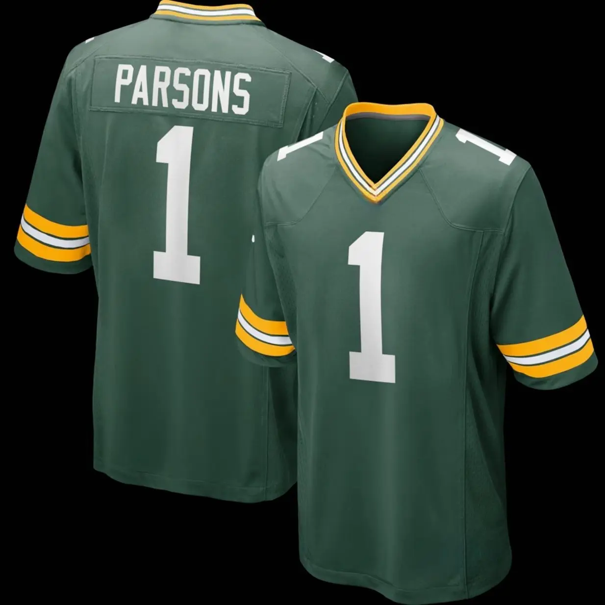 Unisex Football inspired by Parsons 1 Green Bay Game Player Jersey - Green