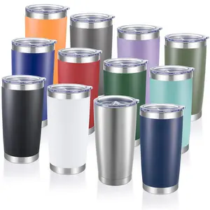 LMMAKE 20oz Tumbler Stainless Steel Tumbler Cup with Lid Vacuum Insulated Double Wall Travel Mug, Durable Powder Coated Travel Coffee Tumbler Mug for Hot & Cold Drinks, 1 Pack