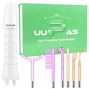 High Frequency Facial Wand 6 in 1, argon technologies acne, shrink pores, lighten spots, remove wrinkles, lift and tighten skin, promote hair growth1.