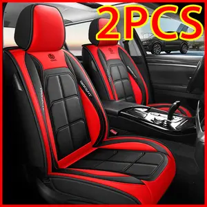 Waterproof Leather Car Seat Covers - 2PCS Premium Protection for Moisture & Spills - Easy Install & Remove - Sleek Stylish Look - Perfect for Car Owners