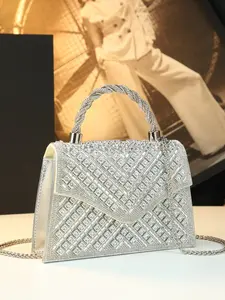 Luxury Rhinestone Handbag, Perfect for Evening Gowns, High-End Sparkling Crossbody Bag, Elegant Clutch for Special Occasions