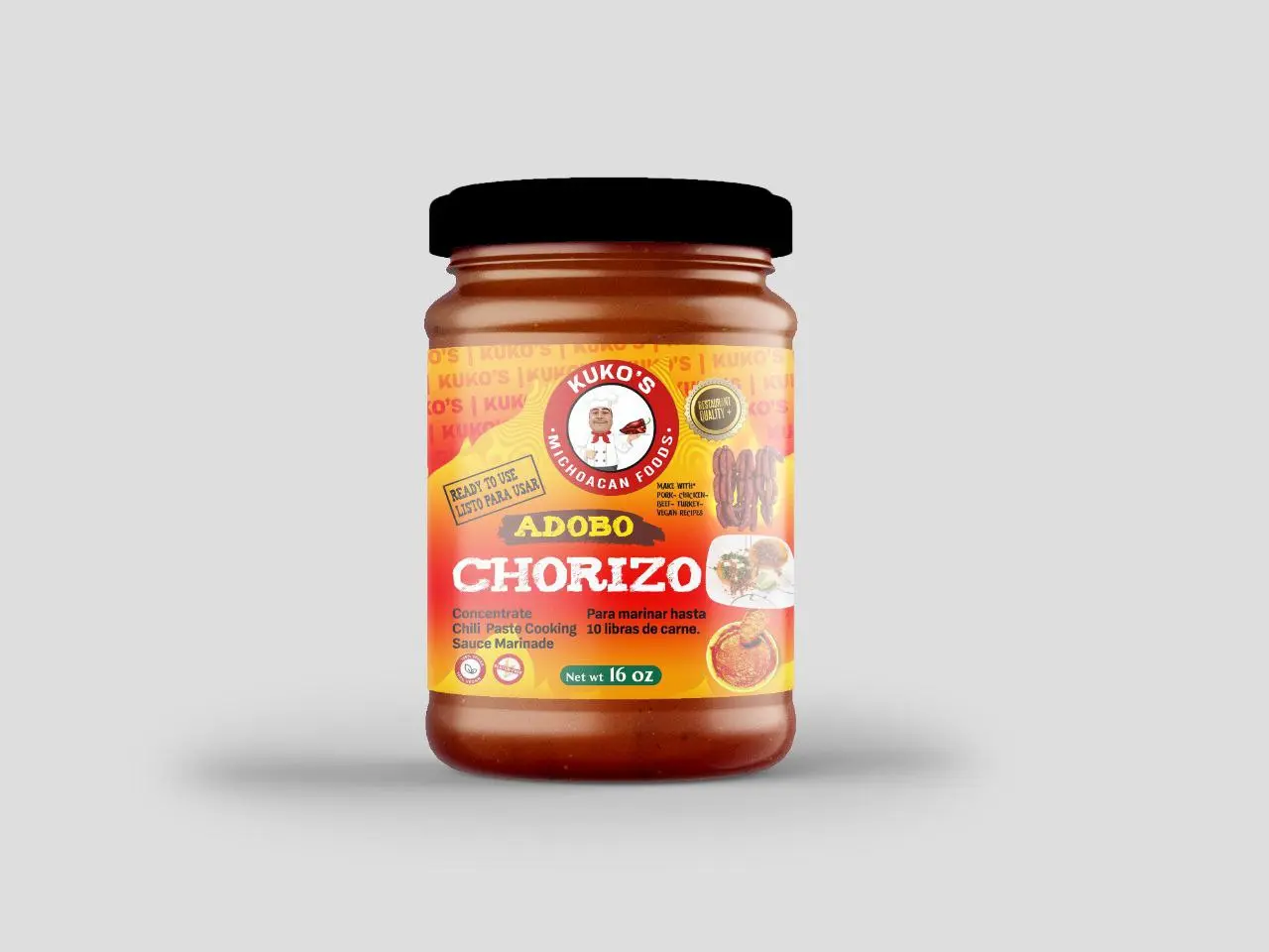 Chorizo Tradicional Adobo chili concentrated Paste 1lbs Flavor Meat