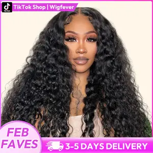 Wigfever Water Wave Pre Bleached Knots Wear Go Glueless 7*4 Pre-Plucked HD Lace Closure Human Hair Wig #FEB FAVES