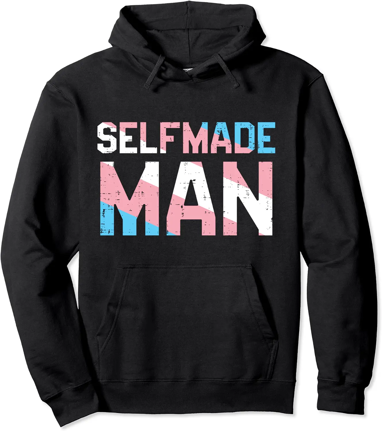 Selfmade Man Transgender Trans Pride Flag Transsexual Ftm Pullover Hoodie - Nafeesaami Shop 56B094NXB6WQ