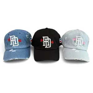 RD Rose Dominican Republic Dad Hat - Adjustable Cotton Polo Style, Unisex Design, Flag of Dominican Republic, Machine Washable, Comfortable Fit