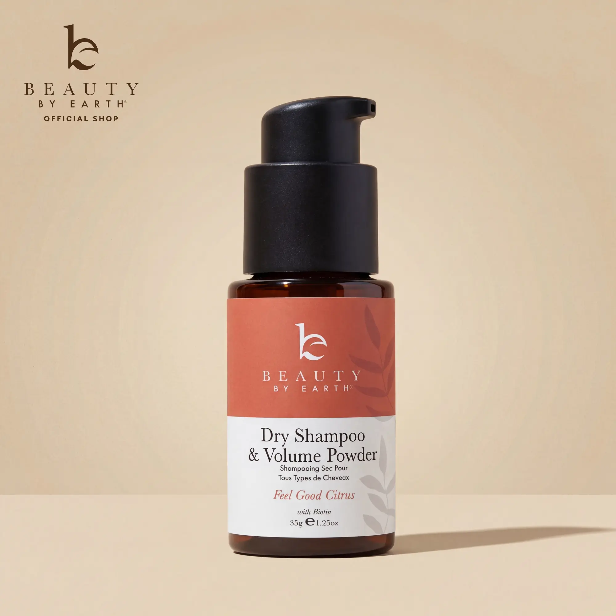 Beauty by Earth Dry Shampoo & Volume Powder - Ultra-Fine Organic Citrus Scent Non-Aerosol Volumizing Haircare Made in USA