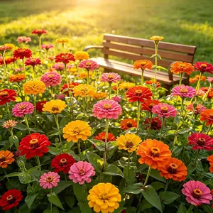 Zinnia Seeds - California Giants Mix - 1,000 Pcs Flower Seeds - Mixed Colors and Large Blooms