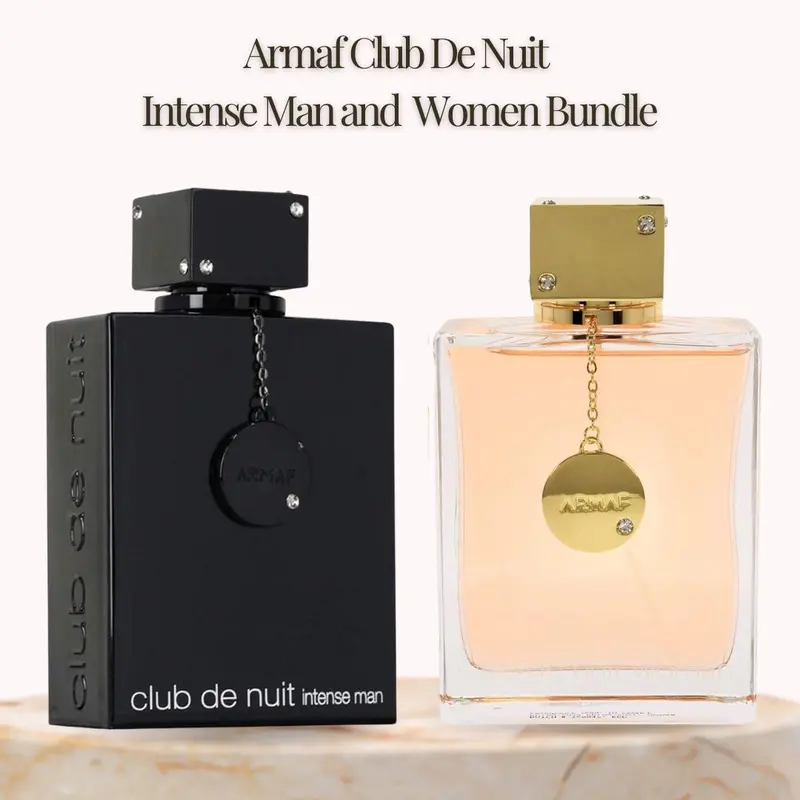 ARMAF Club de Nuit Couple Set | JUMBO Size Bundle 6.8 Oz Each | CDN Intense Men and Women Eau de Parfum Spray (6.8 Oz Each)