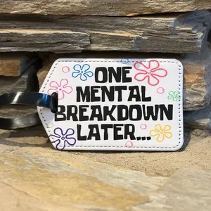 Vibrant UV-Printed Luggage Tag