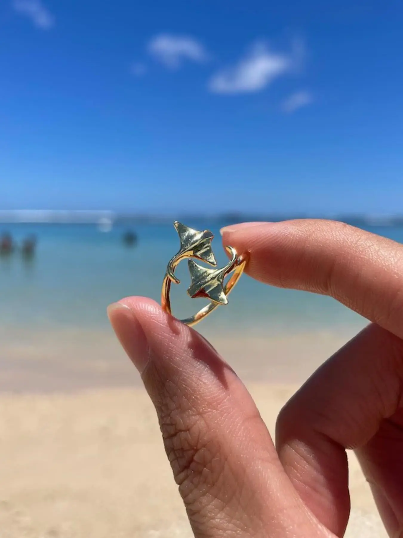 Adjustable Devilfish Ring, Unisex Boho Style, Ocean Theme Jewelry, Perfect for Daily Wear and Beach Vacations, Ideal Gift, Boho Style Rings