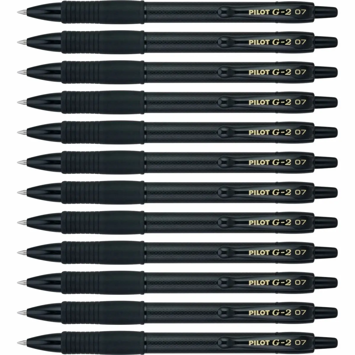 Pilot PIL19855 G2 Edge Fine Smooth-Gel Ink Refillable Pen, Black - Pack of 12, Includes Pens & Refills, Refillable Pens & Refills, Smooth-Gel Ink Pens & Refills