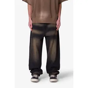 Ultra Baggy Dried Denim - Washed Black