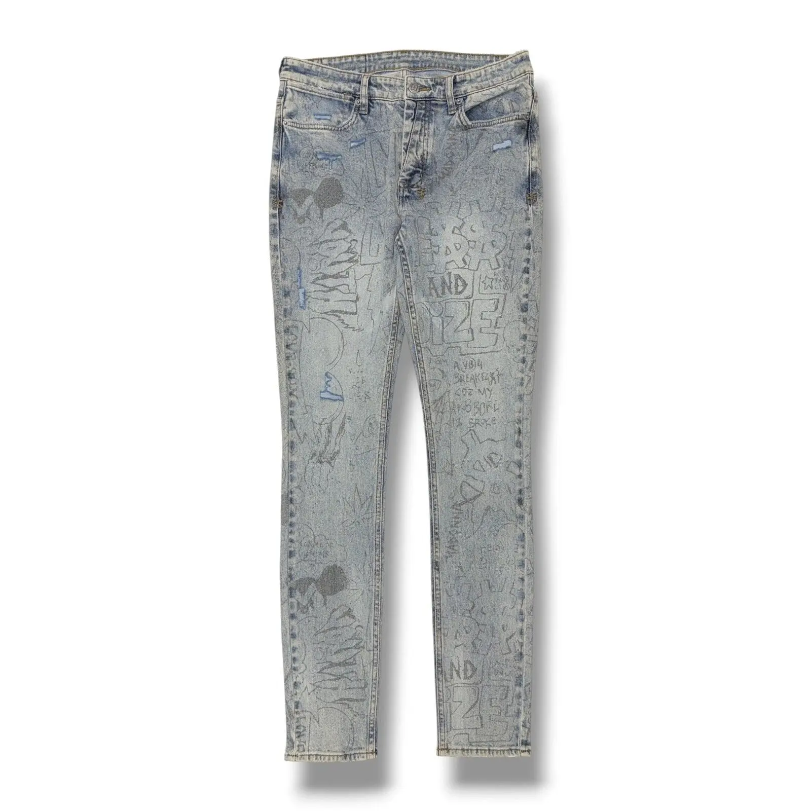 KSUBI - Van Winkle Bunker Blue Noize Denim Jeans