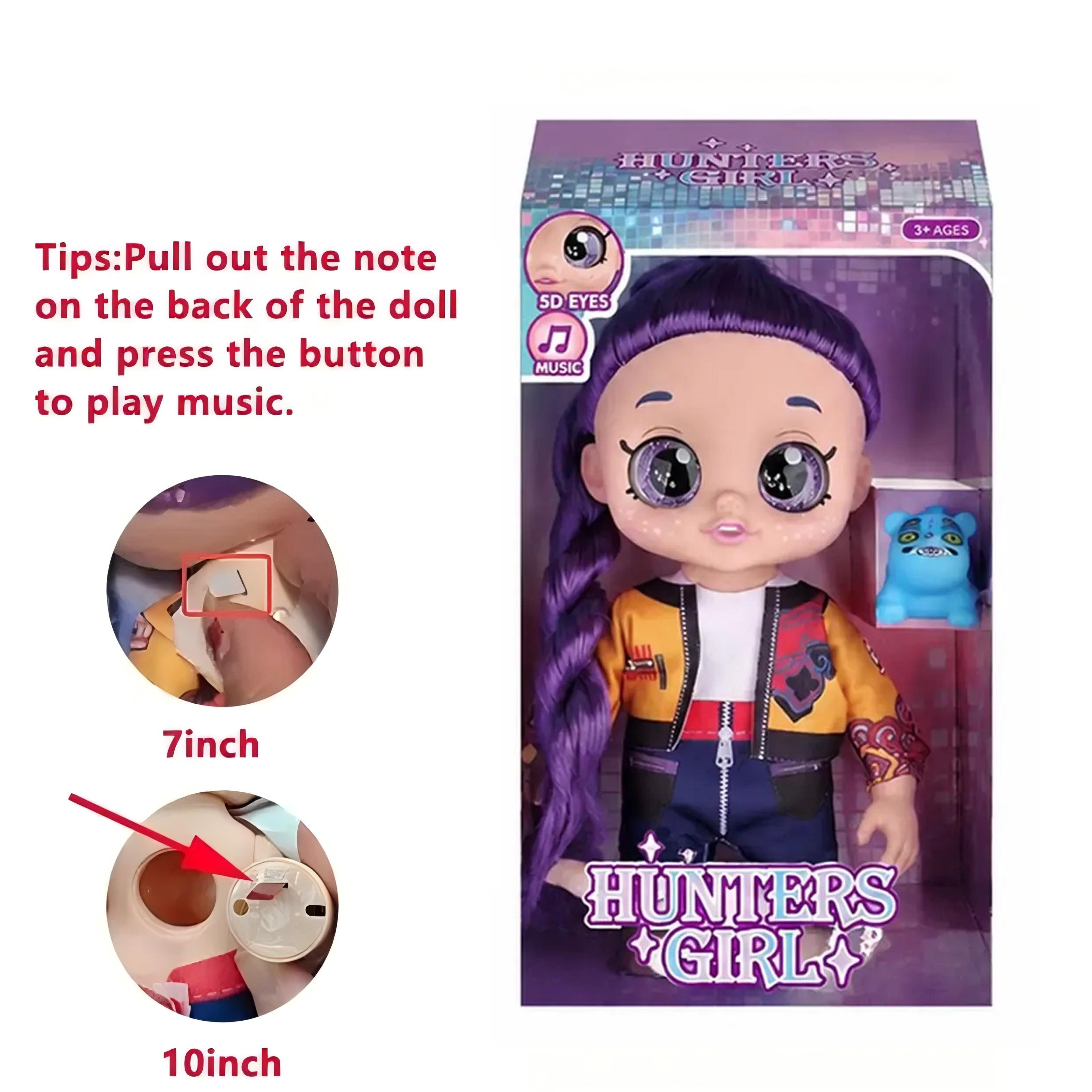 K-pop doll anime action figure set, 10 inches, 5 joints, can play music, dolls, gifts for kids, toys for girls & boys