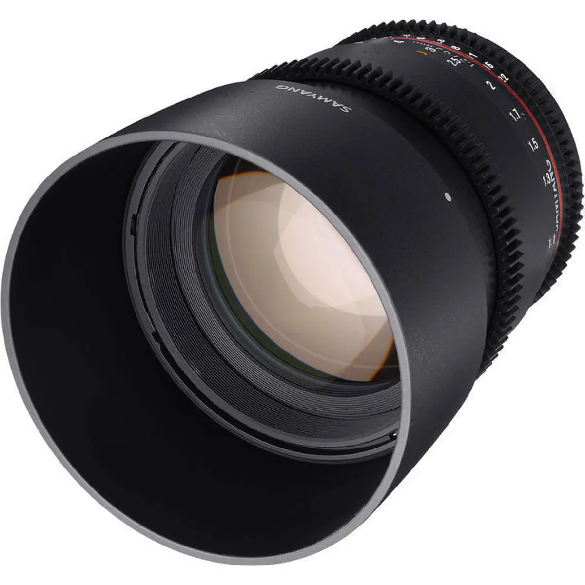 Samyang 85mm T1.5 VDSLRII Smooth Cine Lens for Nikon F Mount Camera Lenses, Manual Focus