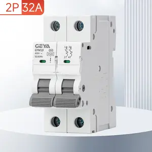 AC Circuit Breaker 32A 120V/240V 2-Pole DIN Rail Mount, Thermal Magnetic Trip MCB C32, Solar AC Disconnect Switch