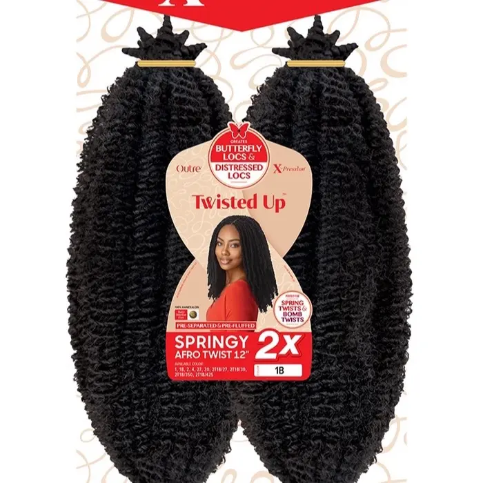Outre X-Pression Twisted Up 2X Springy Afro Twist 12"