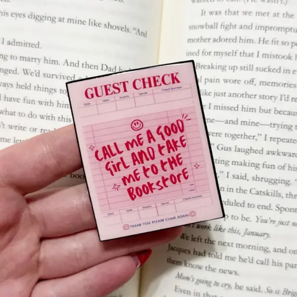 Pink Kindle Grip, Call Me a Good Girl - Romance Reader Accessory, Cute Phone Grip, Gift For Her pop socket sticky magnetic mount