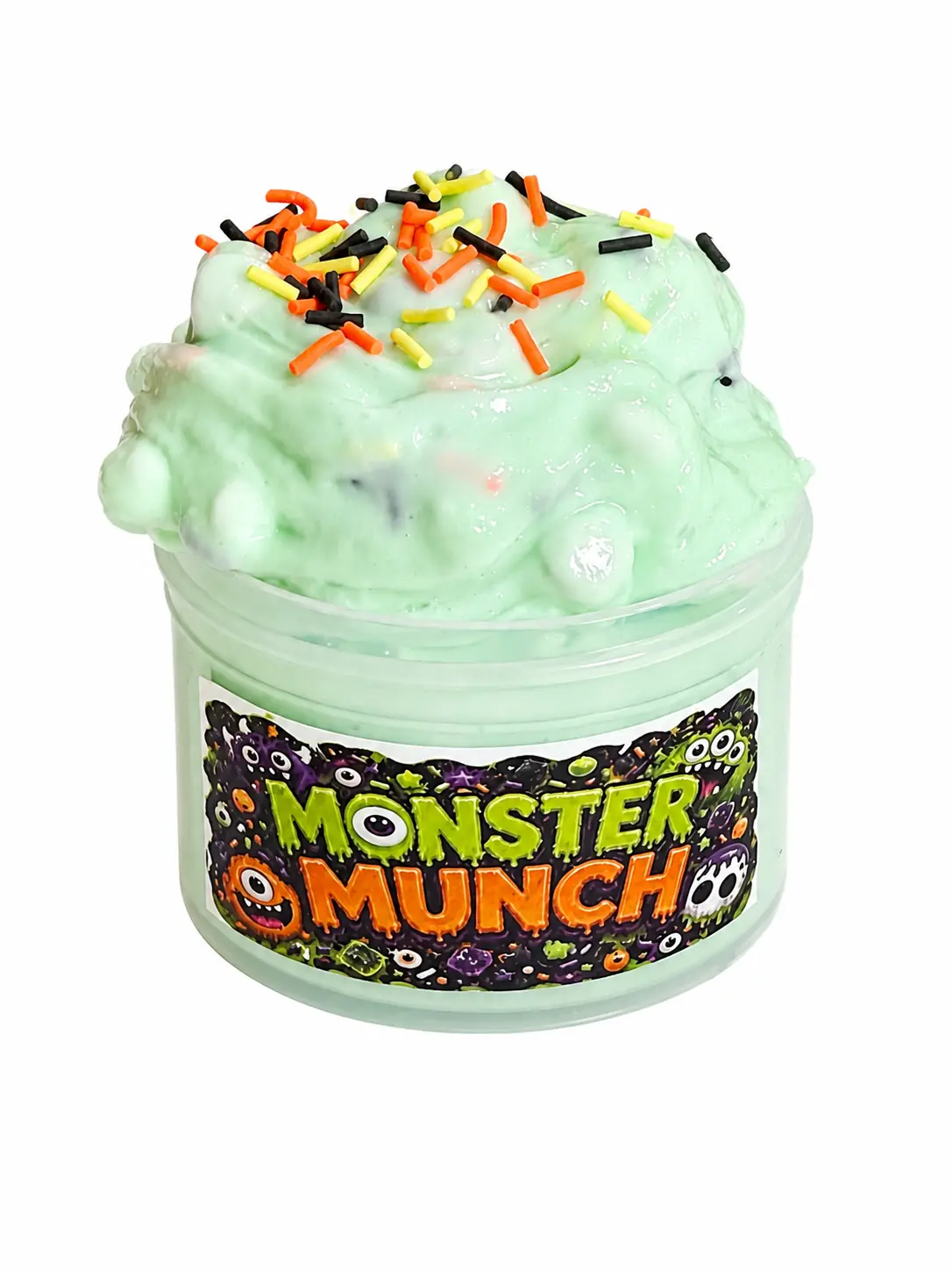 Monster Munch Stress Reliever Slime, Unisex, 8 oz, Thick Texture, Ages 5+, Glossy, Classic Novelty Toy