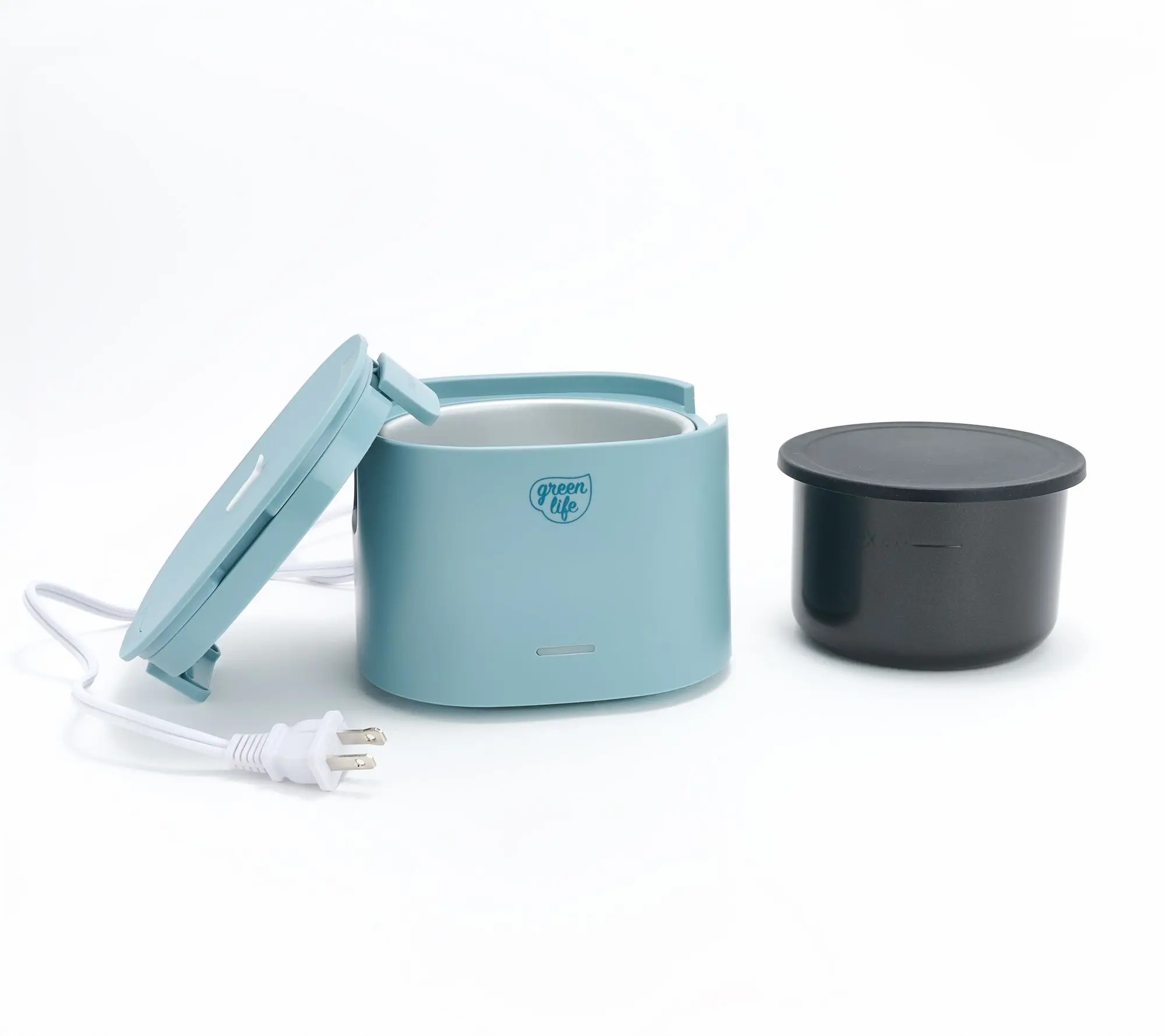 GreenLife Set of (2) 20-oz Heated Lunch Boxes