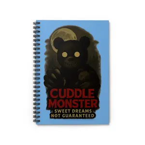Cuddle Monster Notebook - Sweet Dreams Not Guaranteed, Cute Journal for Kids, Teen Gifts, Monster Lover's Diary, School Supplies