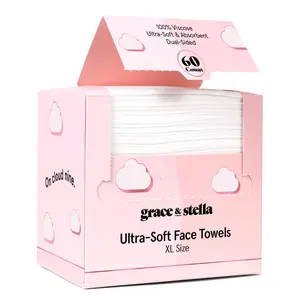 Disposable Face Towels – Ultra-Soft, Hygienic, Eco-Friendly, Breakout Prevention Cleansing Cloths by grace & stella Disposable Face Towels – Ultra-Soft, Hygienic, Eco-Friendly, Breakout Prevention Cleansing Cloths by grace & stella