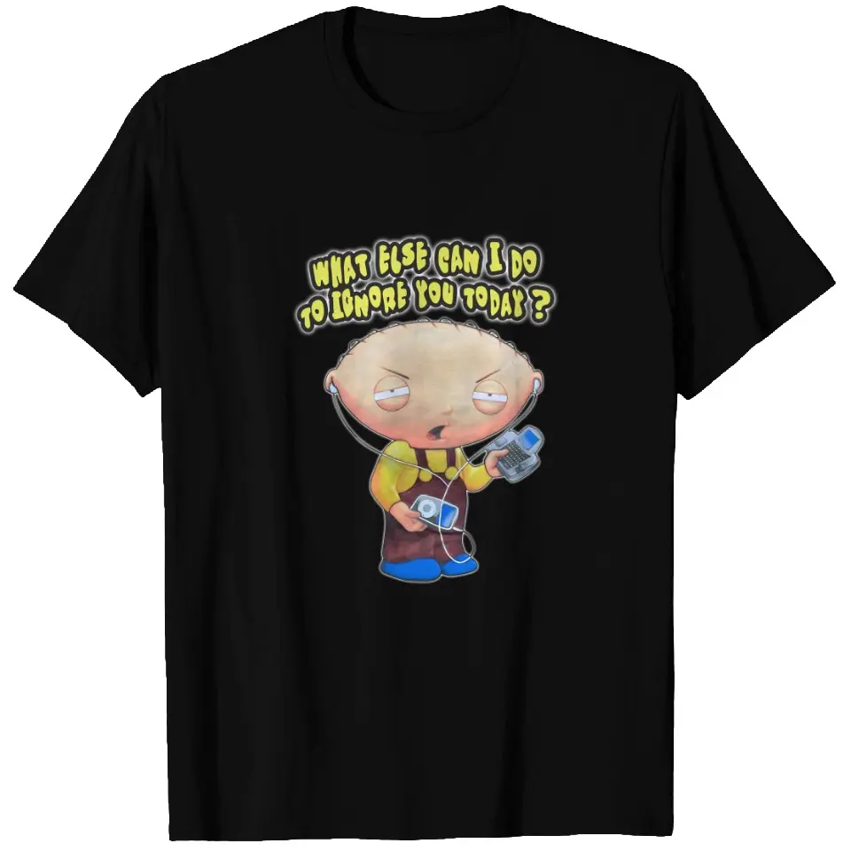 00s Family Guy Stewie Graphic Tee | Vintage Cartoon T-Shirt | Funny Animated TV Show Unisex Cotton Shirt | Y2K Retro Streetwear | Cartoon Fan Gift
