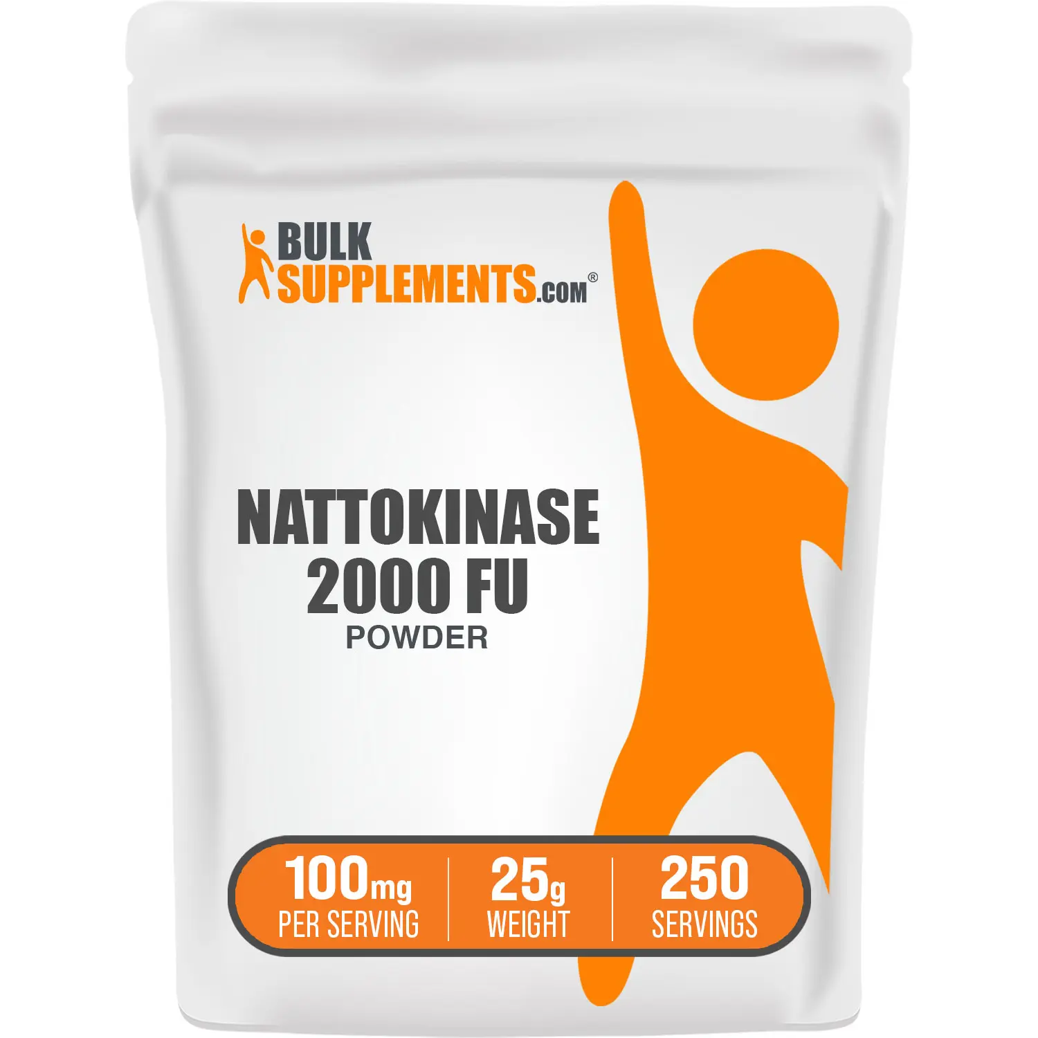BulkSupplements - Nattokinase 2000 FU Powder - Healthy Joints - Metabolism - 25g - 100mg per Serving