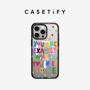 CASETiFY You are exactly where you need to be iPhone 16/15/14 Series Phone Case MagSafe Impact /Impact- Black